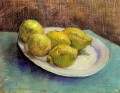 Still Life with Lemons on a Plate Vincent van Gogh